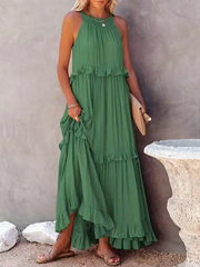 Vesa™ | Fließendes Kleid mit Rüschen