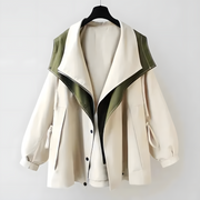 Aleera Elegante Windjacke mit Wetterschutz - Weiß