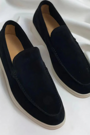 Chase Elegante Wildleder-Loafer - Schwarz