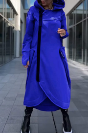 Nana Hoodie mit Reißverschluss - Blau