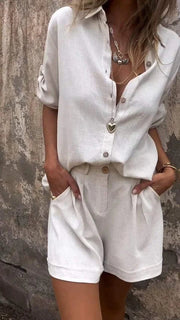 Kinsley™ | Sommerliches Set aus Leinenstoff