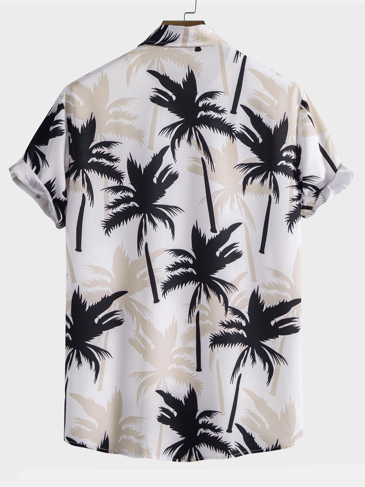 Hemd mit Palmen-Print und Badehose mit Knopfleiste