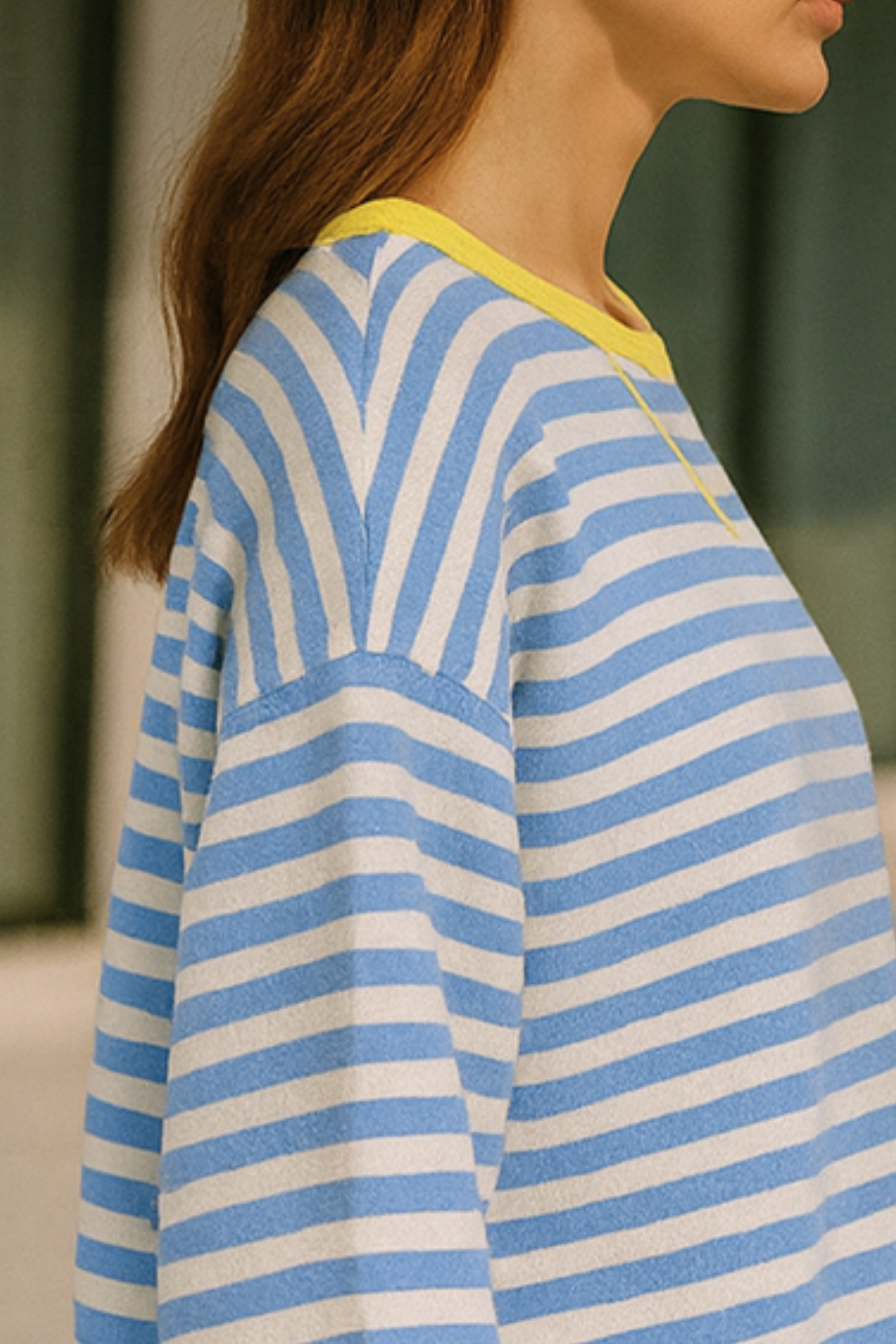 Dahlia Gestreifter Baumwoll-Pullover