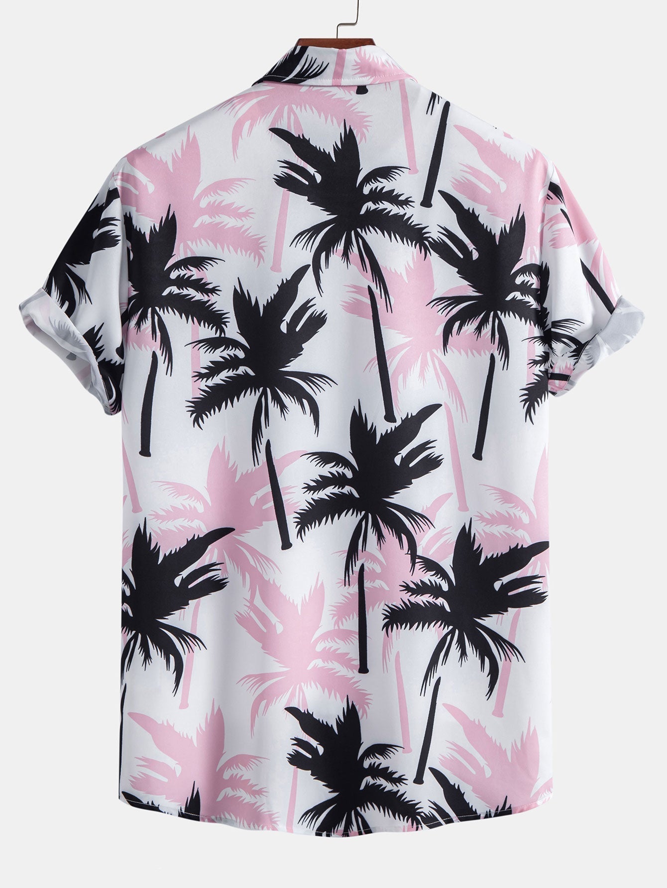 Hemd mit Palmen-Print und Badehose mit Knopfleiste