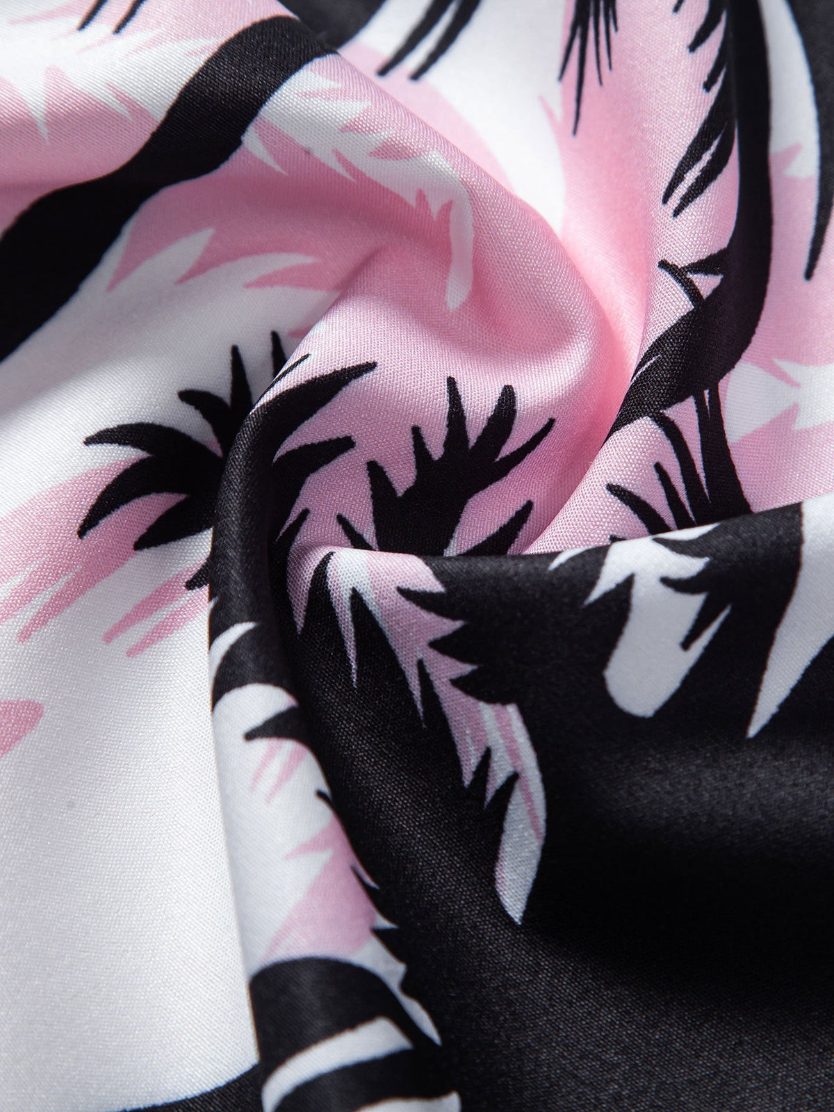 Hemd mit Palmen-Print und Badehose mit Knopfleiste