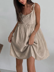 Maica - Preppy Ärmelloses Minikleid