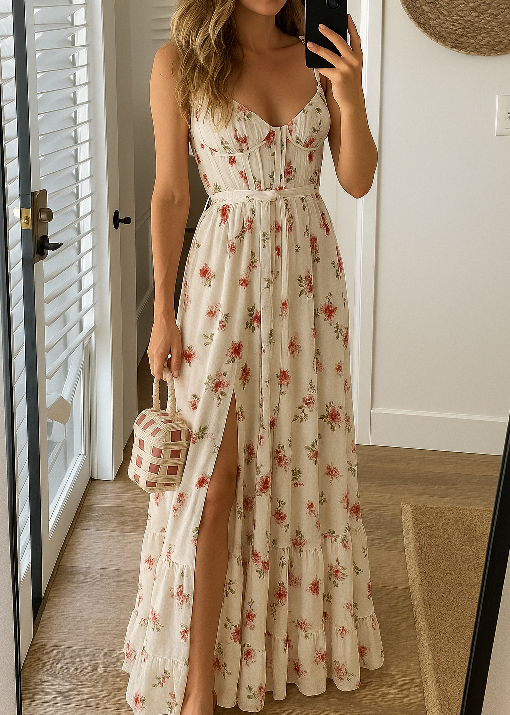 Esmee – Langes Blumenkleid