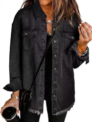 Lizzo™ | Lässige Jacke mit Fransen