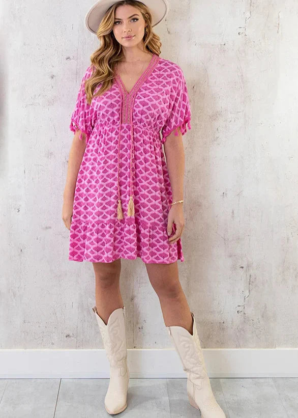 Ella – Bequemes, locker sitzendes Midikleid