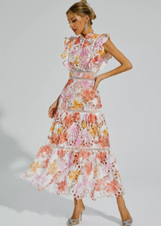 Melody – Ärmelloses Maxikleid mit Aussparungen