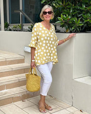 Bella™ | Weiches Polka Dot Tunika-Shirt