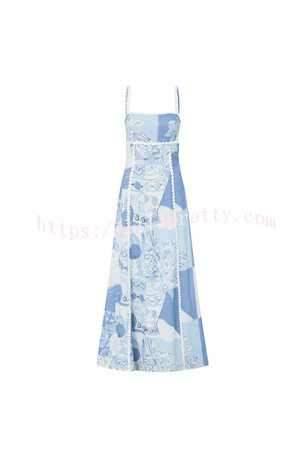 Abito | Sommer-Maxi mit mediterraner Kunst & Stickdetails