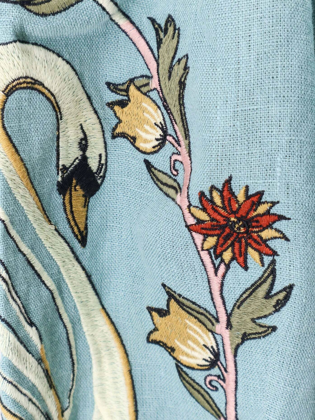 Katrielle | Himmelblau besticktes Kleid