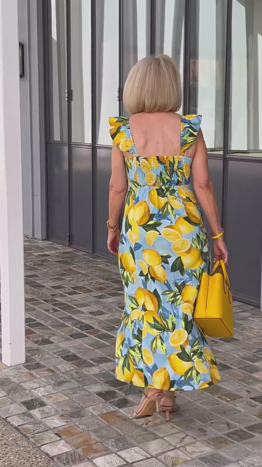VanDeZaar® | Limón – Sommerkleid mit Zitronenprint