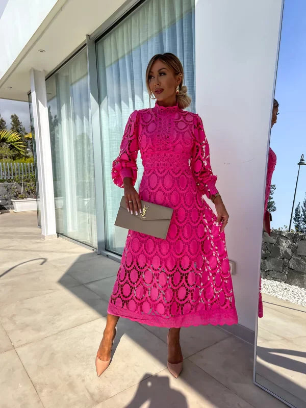 Icelynn™ | Zeitloses Spitzen-Midikleid