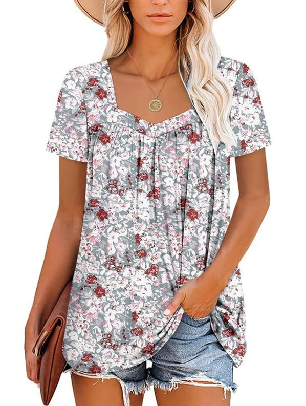 SOREYA™ | Luftiges Top mit Garten-Print