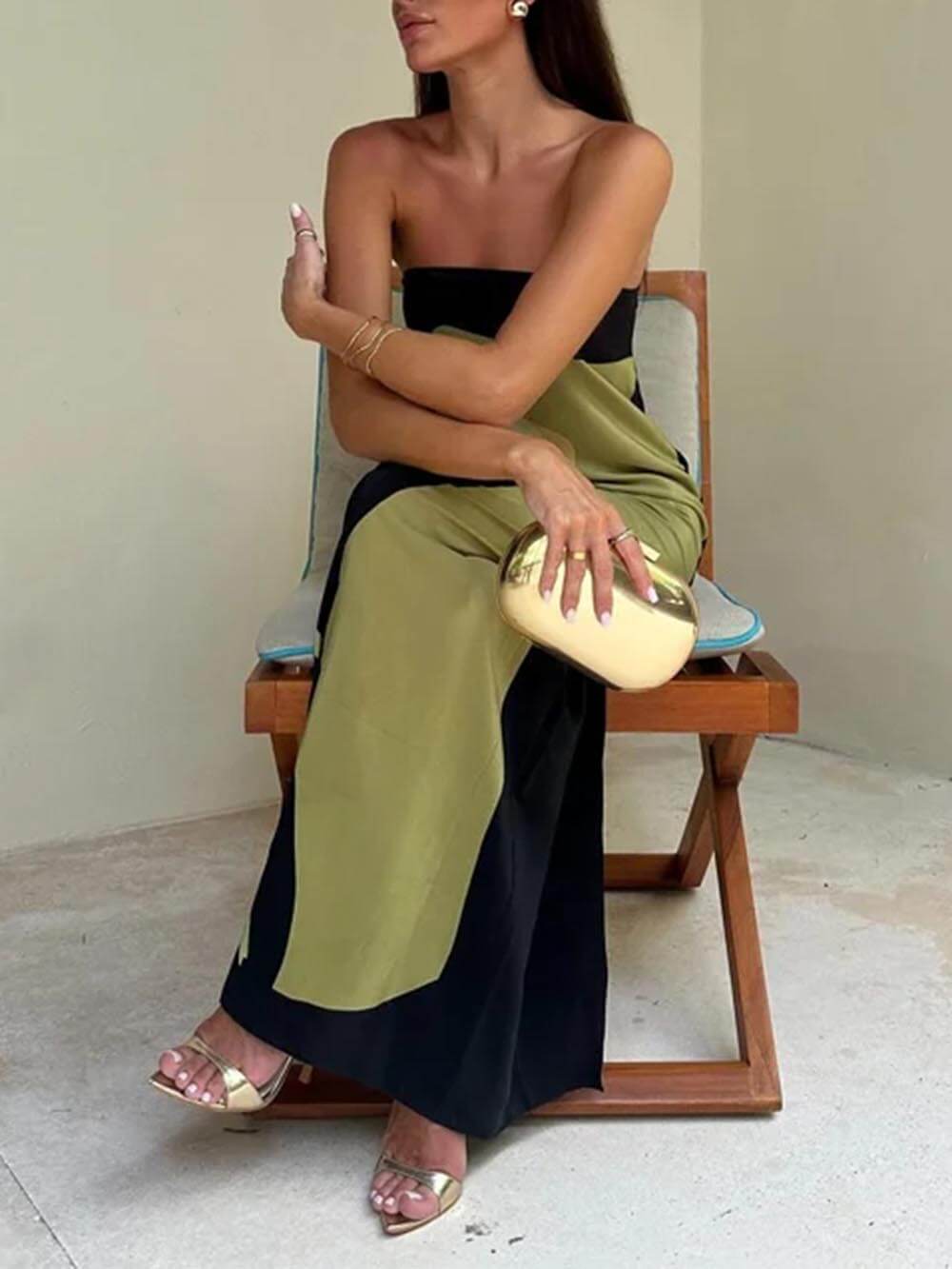 Gina – Atemberaubendes schulterfreies Maxikleid