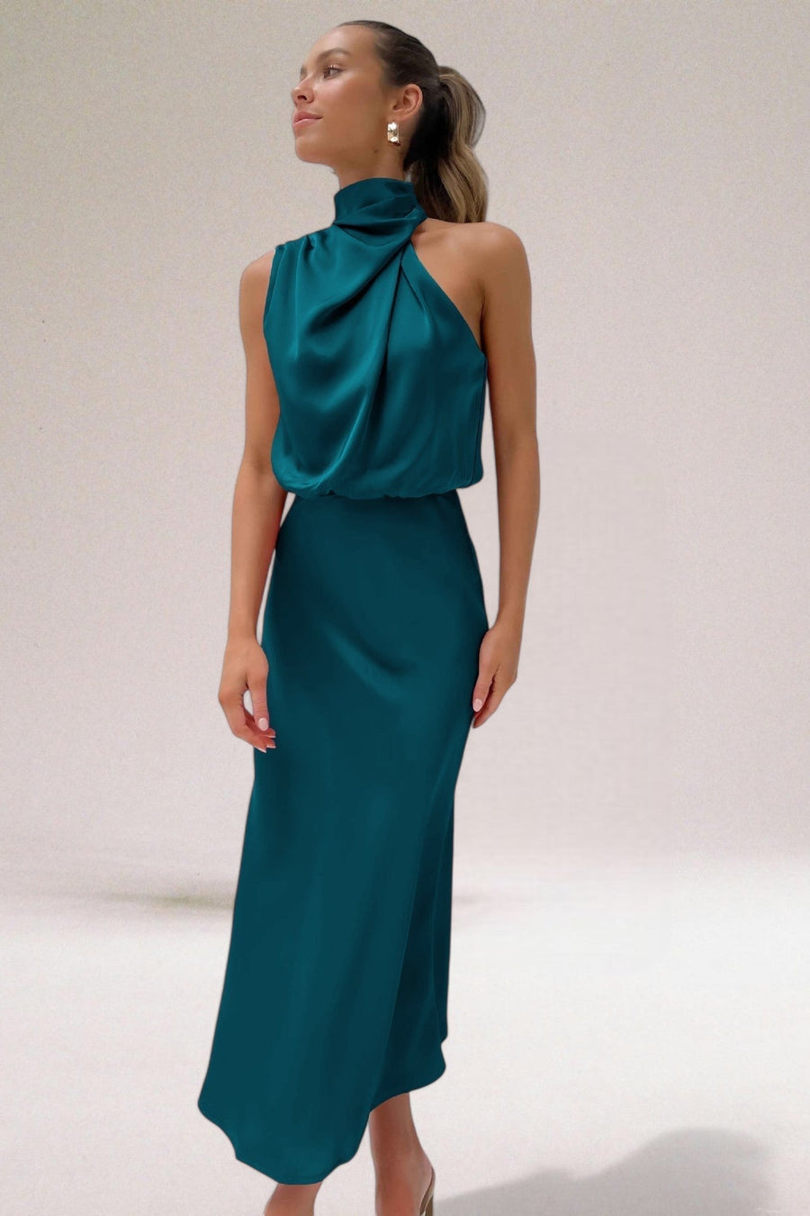 Flavia Satin Dress