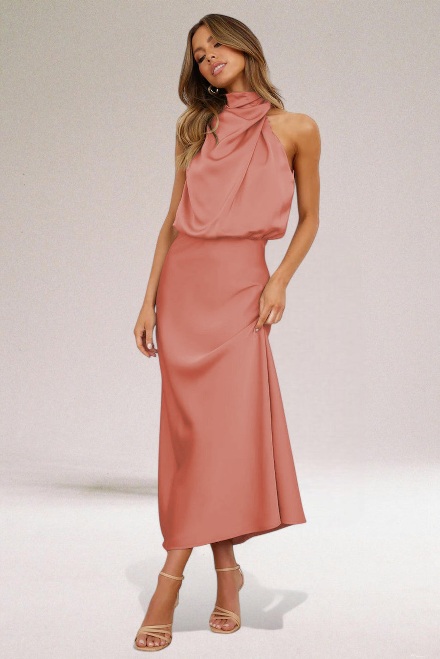 Flavia Satin Dress