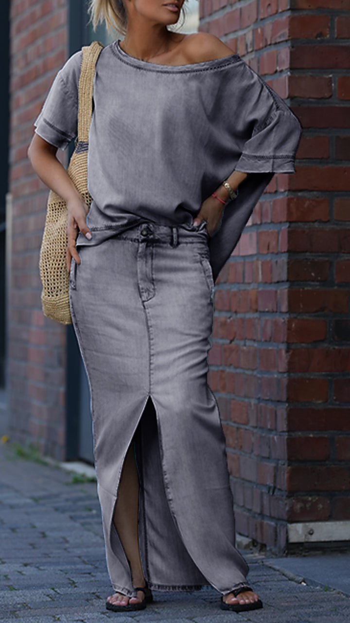 Amora | Lässiger Jeansanzug