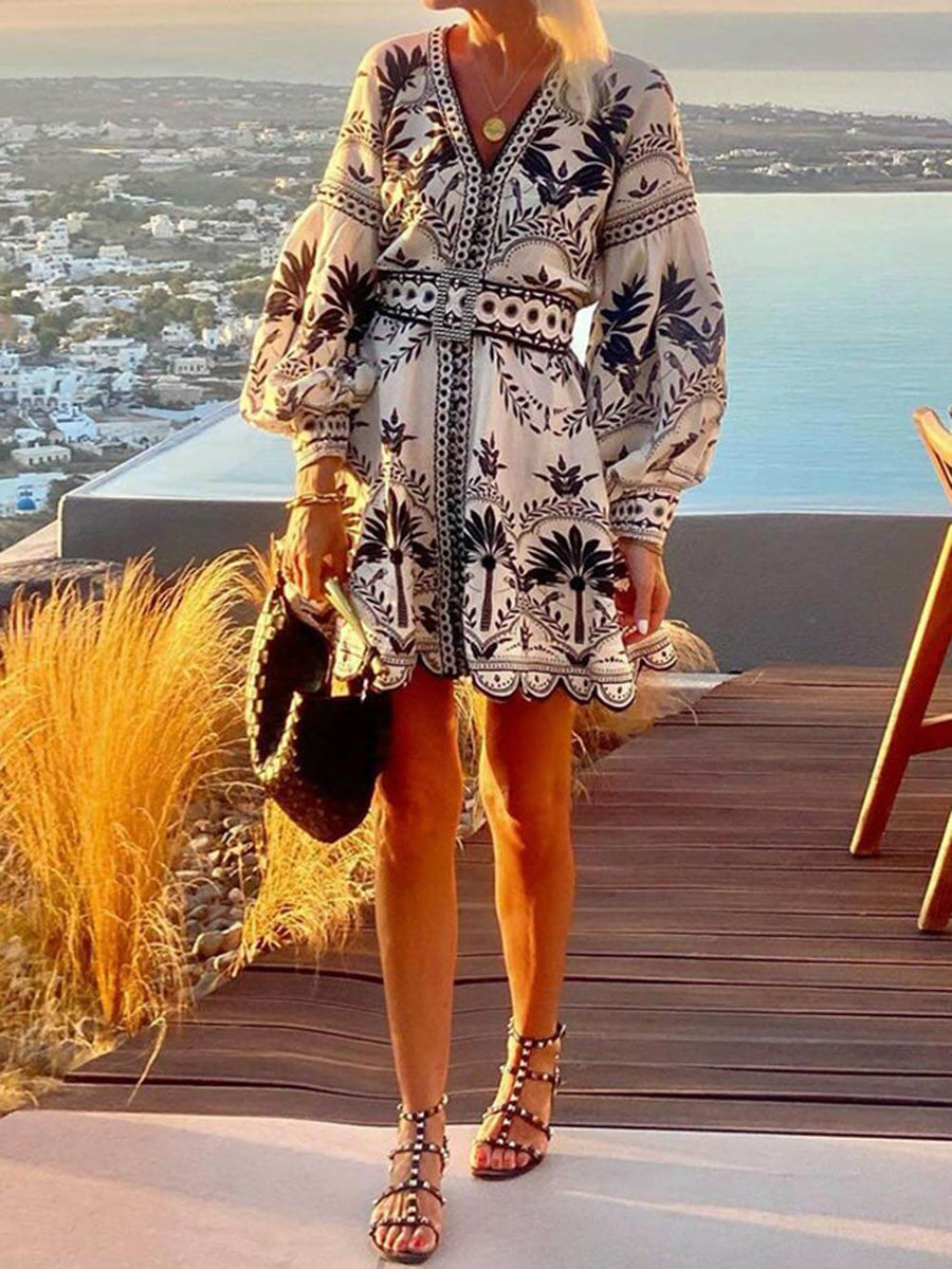 Marisol Printed Beach Mini Dress