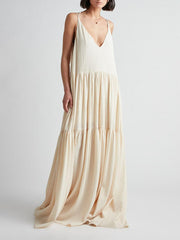 Heide – Lockeres Maxikleid mit Trägern