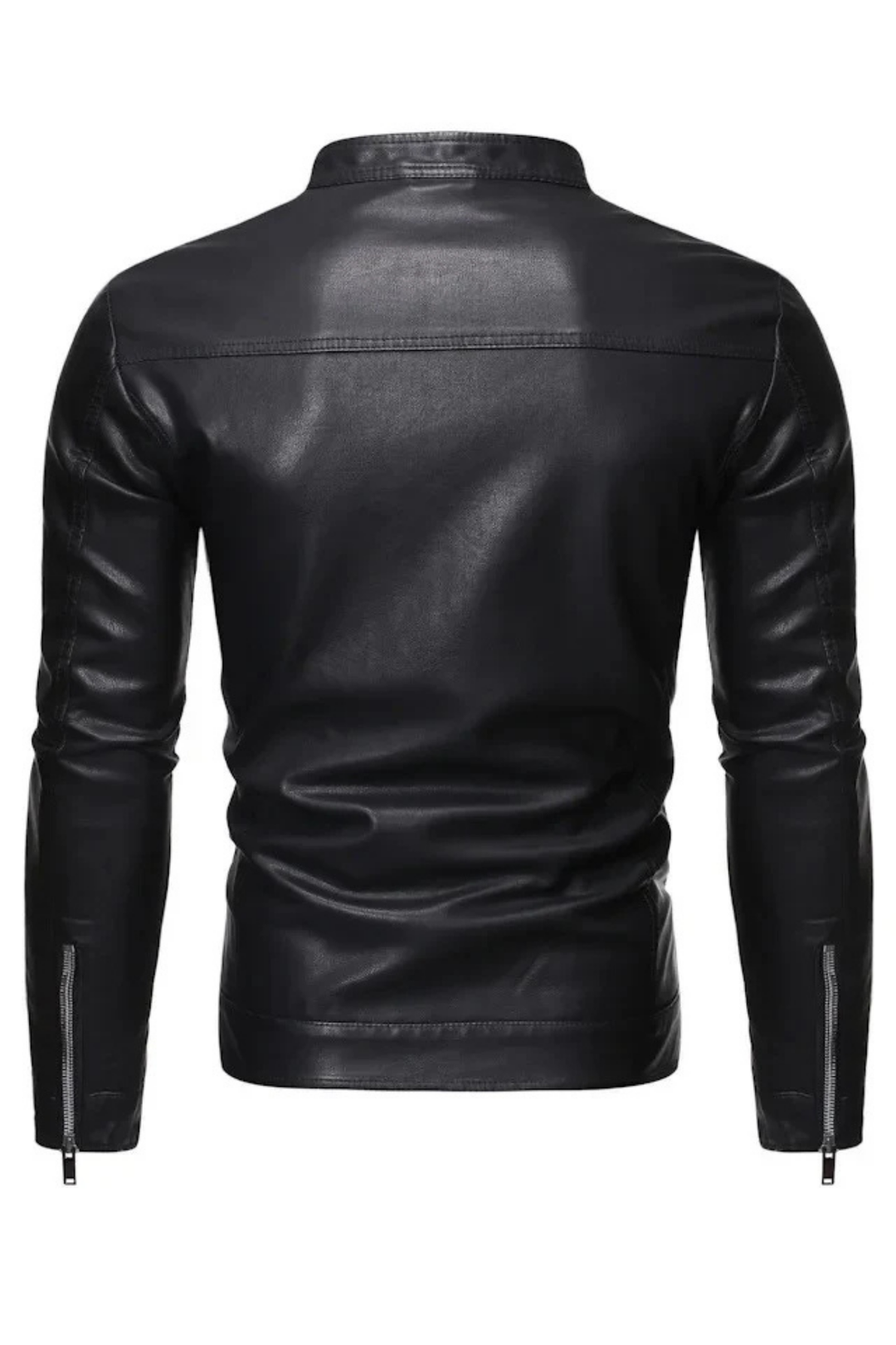 Neil | Lederjacke mit Stehkragen