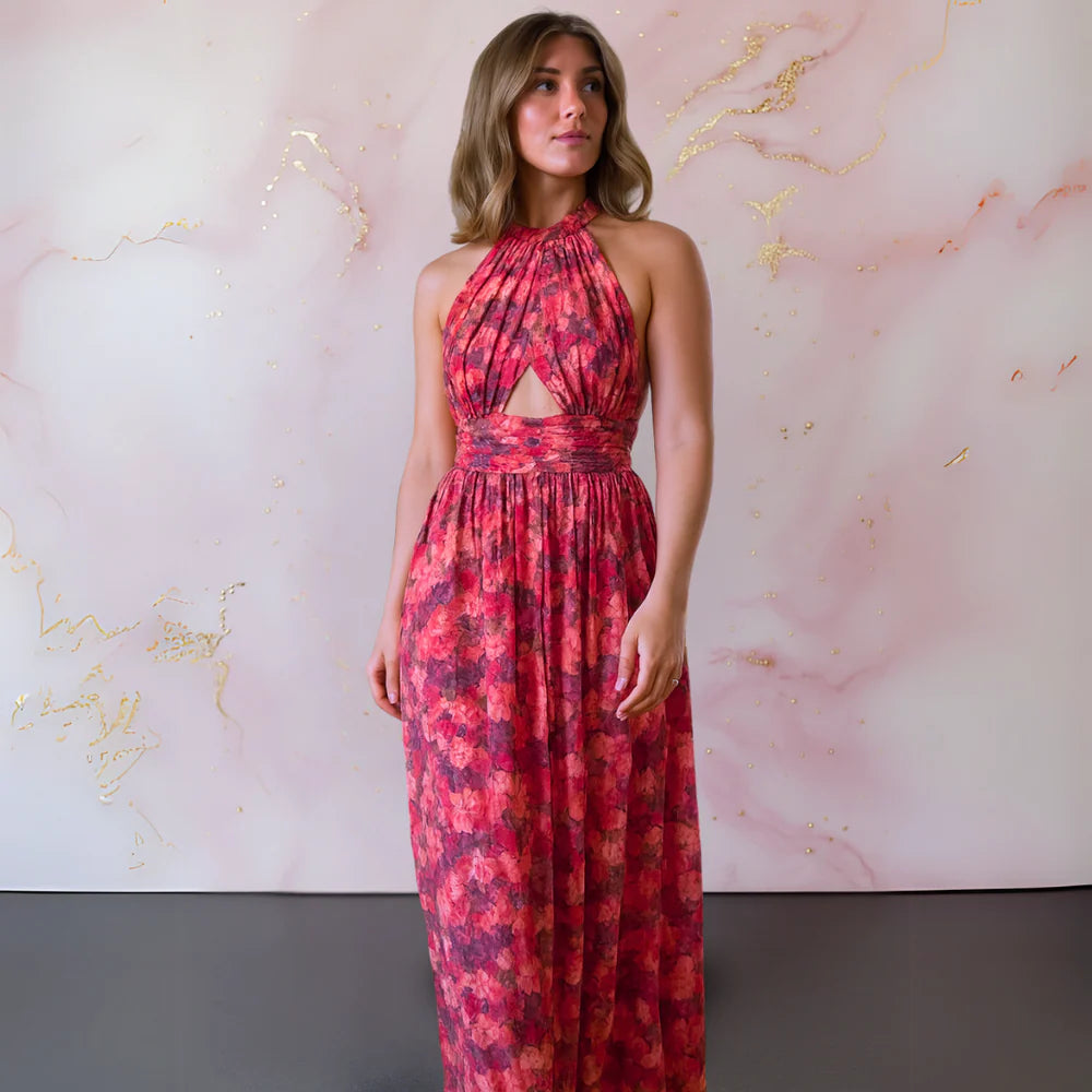 Veronica™ | Elegantes Maxikleid mit Blumenprint