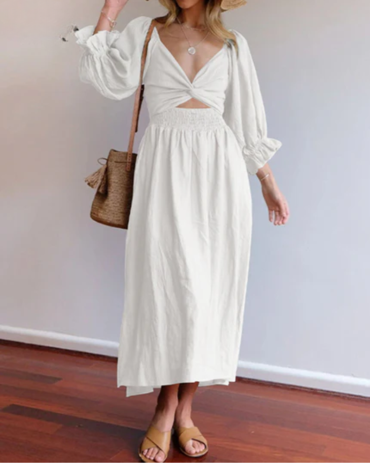 Diana | Kleid mit Rüschenärmeln