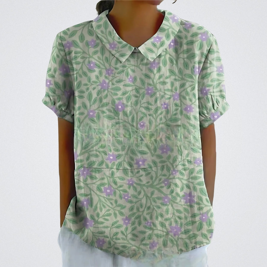 Sierra Floral Print Lightweight Blouse for Everyday Elegance