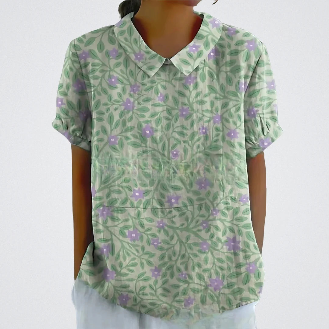 Lina™ | Elegante Bluse mit Blumendetail