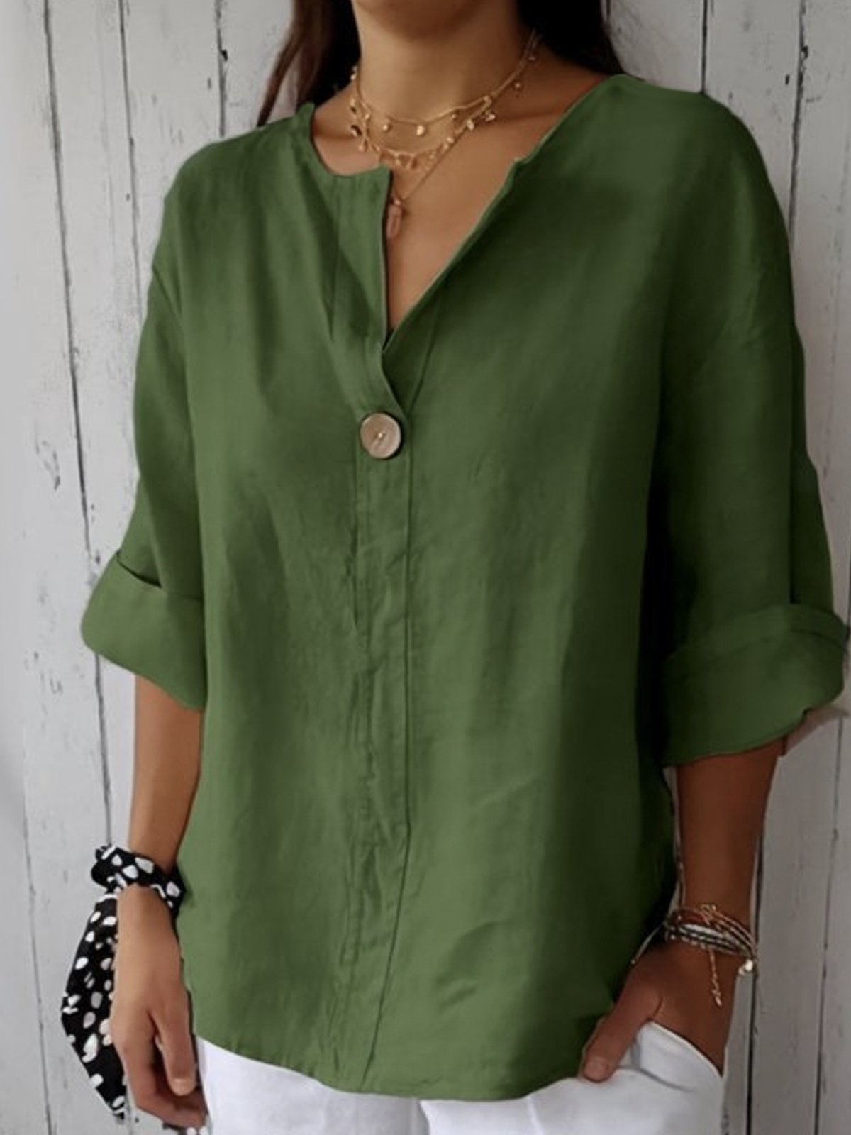 Oriana™ | Zeitlose Bluse mit Ausschnitt