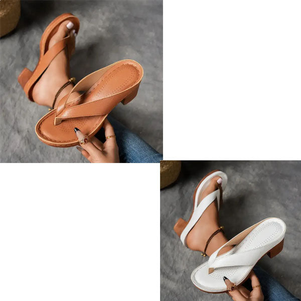 Clara | Dicker Absatz Orthopädische Sandalen