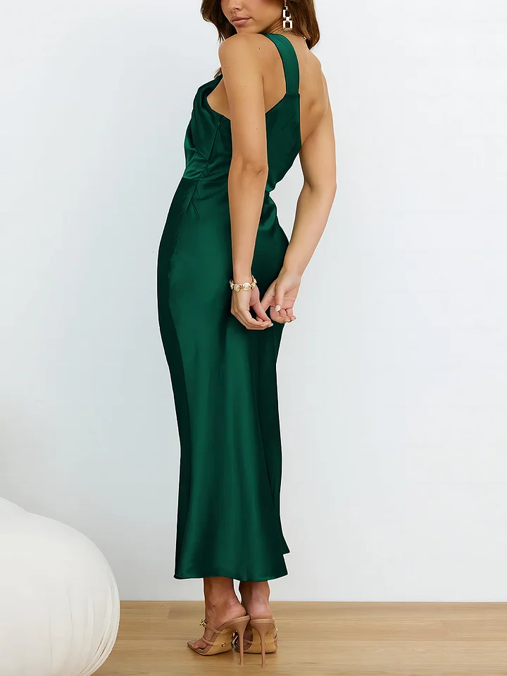 Neckholder-Midikleid