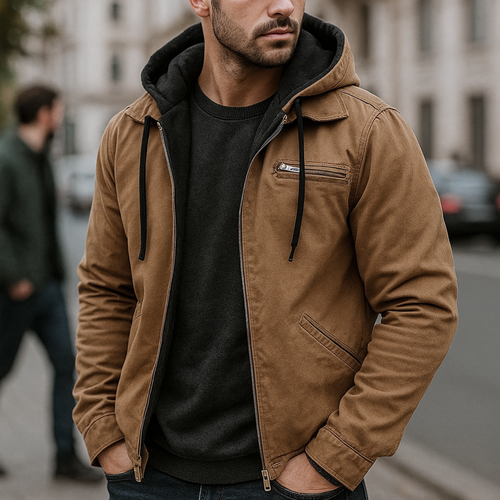 Olek Elegante Herbstjacke - Braun