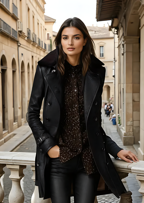 Sava | 3/4 Leder-Mantel