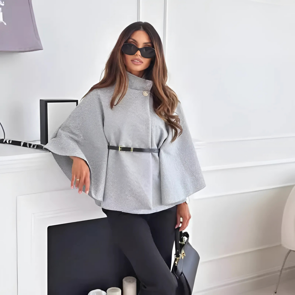 Elun Chice Schmetterlingsjacke mit Gürtel | Grau