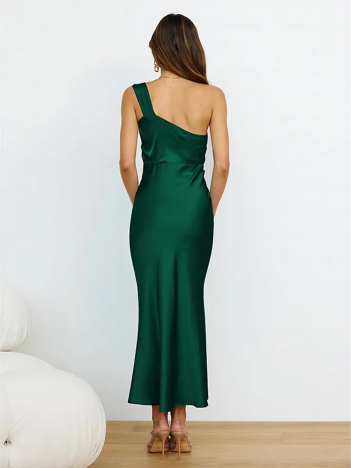 Neckholder-Midikleid