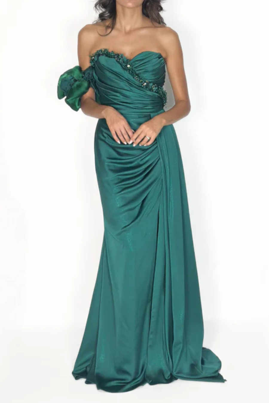 Daysha Elegant Floor-Length Evening Party Gown Dress