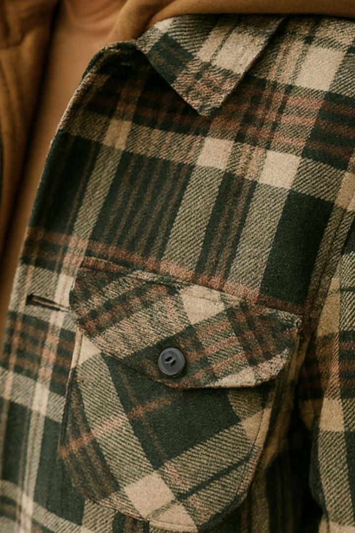 Harper | Patchwork Geruite Jas