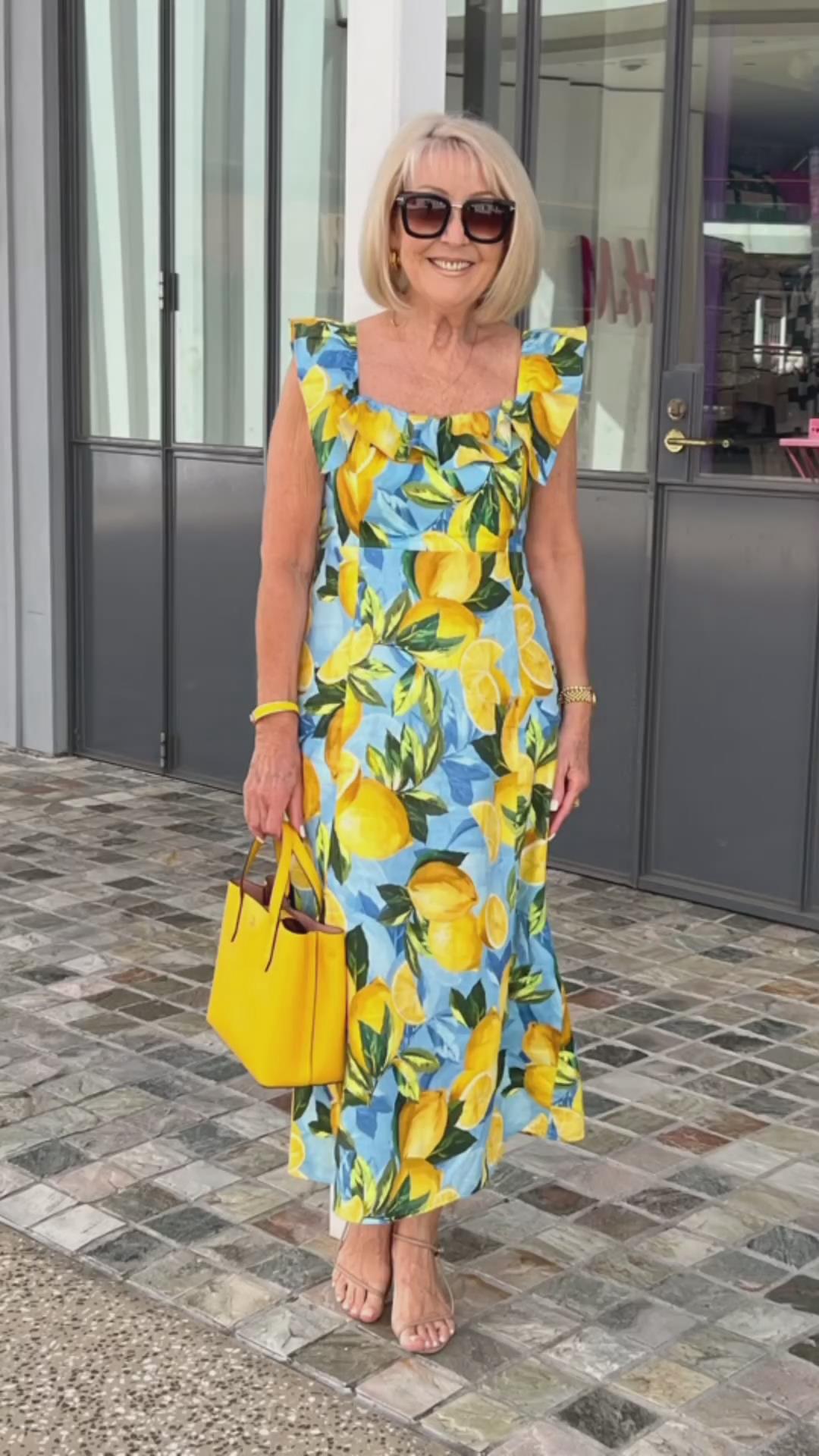 VanDeZaar® | Limón – Sommerkleid mit Zitronenprint
