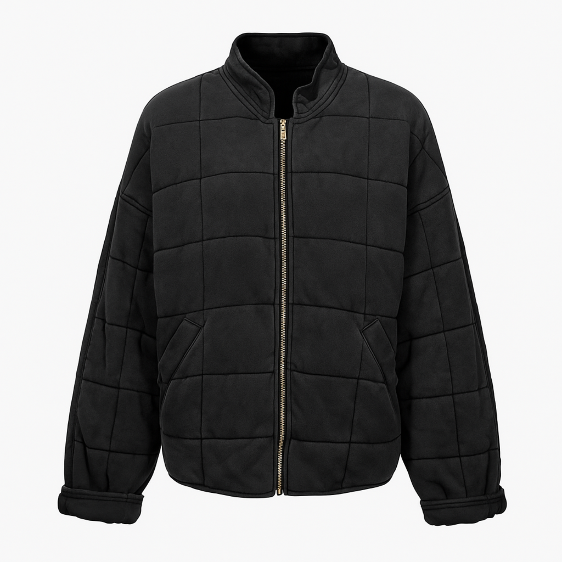 Jyn Eleganter Mantel -  Schwarz