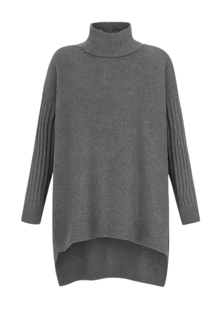 Bridgette | Langer Rollkragenpullover