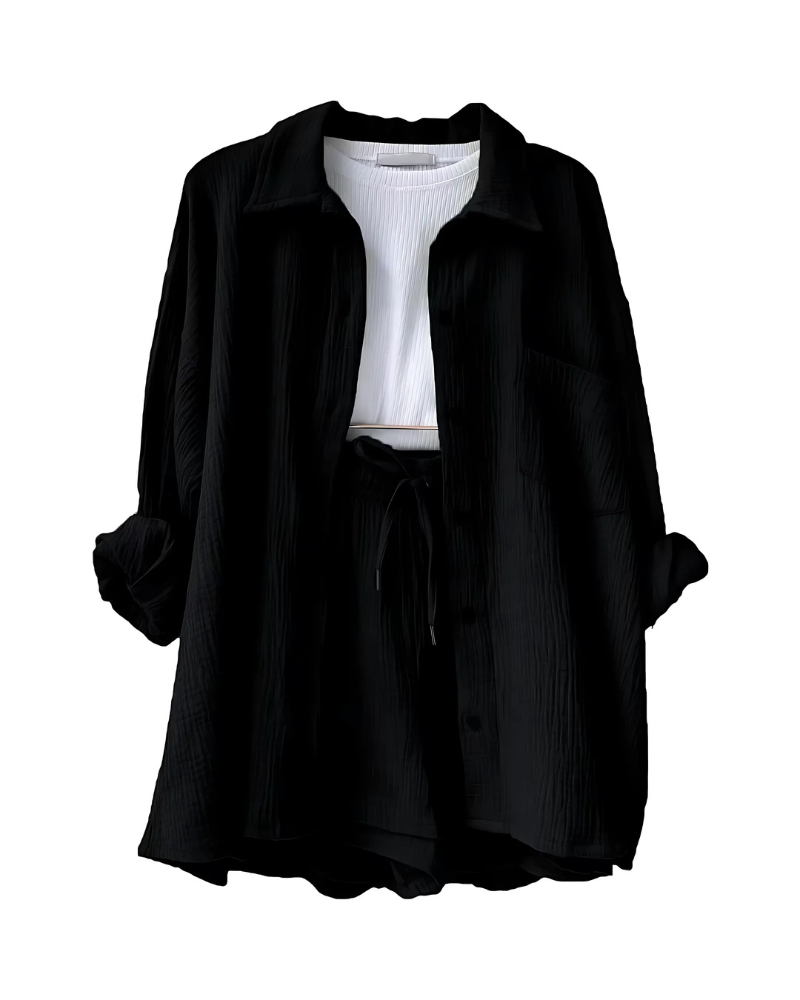 Elowen | Strukturierter Button Co-Ord Set