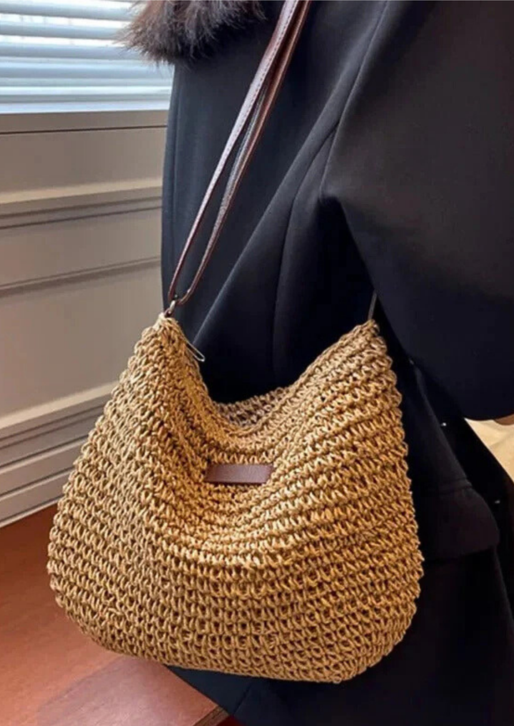 Eryln Strohumhängetasche - Khaki