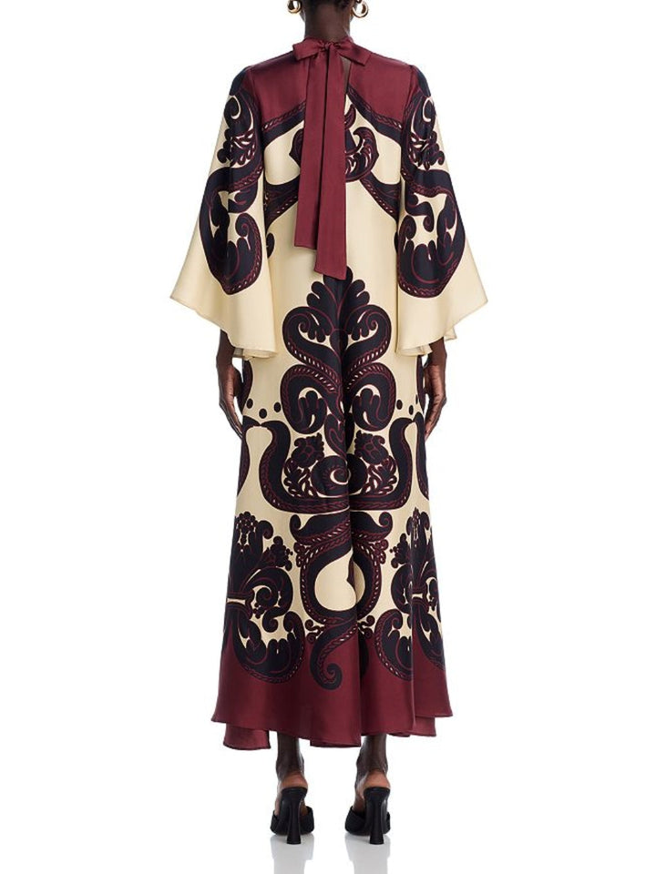 Elegance Ease – Atemberaubendes Maxikleid mit Grenadilla-Print