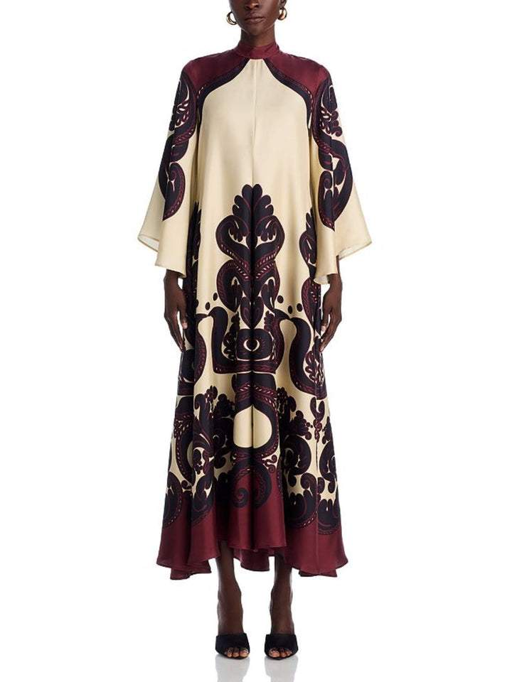 Elegance Ease – Atemberaubendes Maxikleid mit Grenadilla-Print