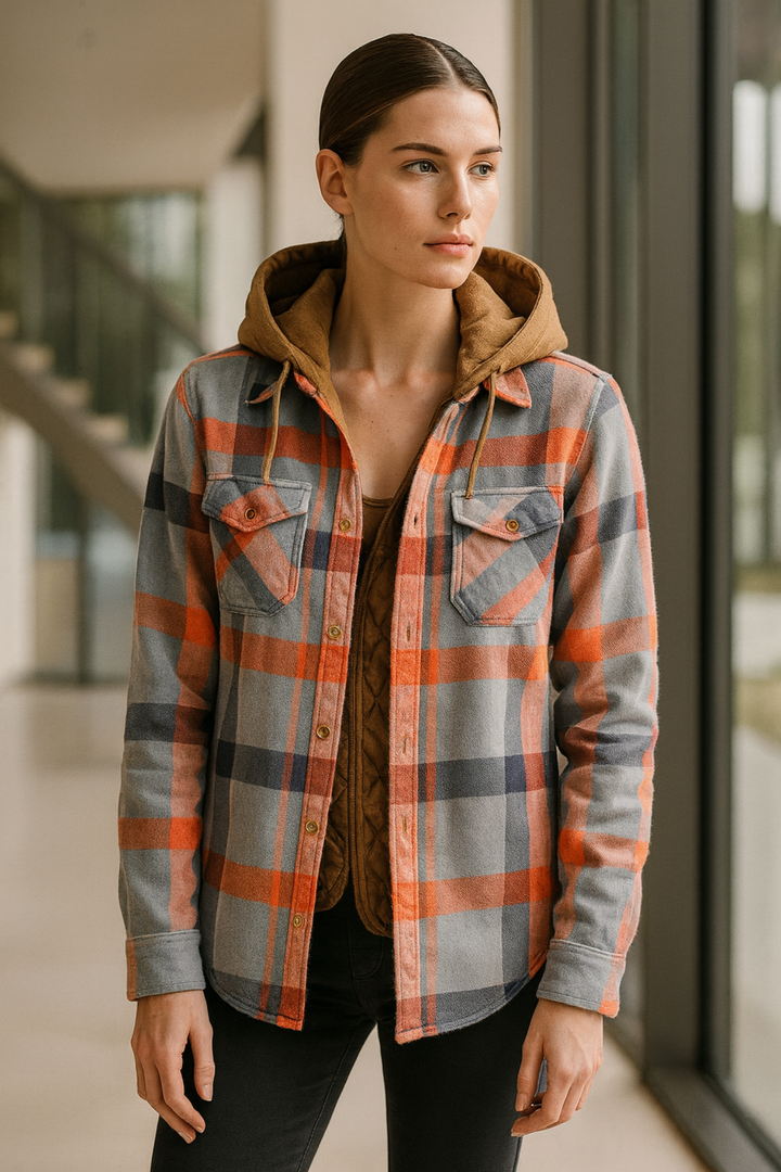 Harper | Patchwork Geruite Jas