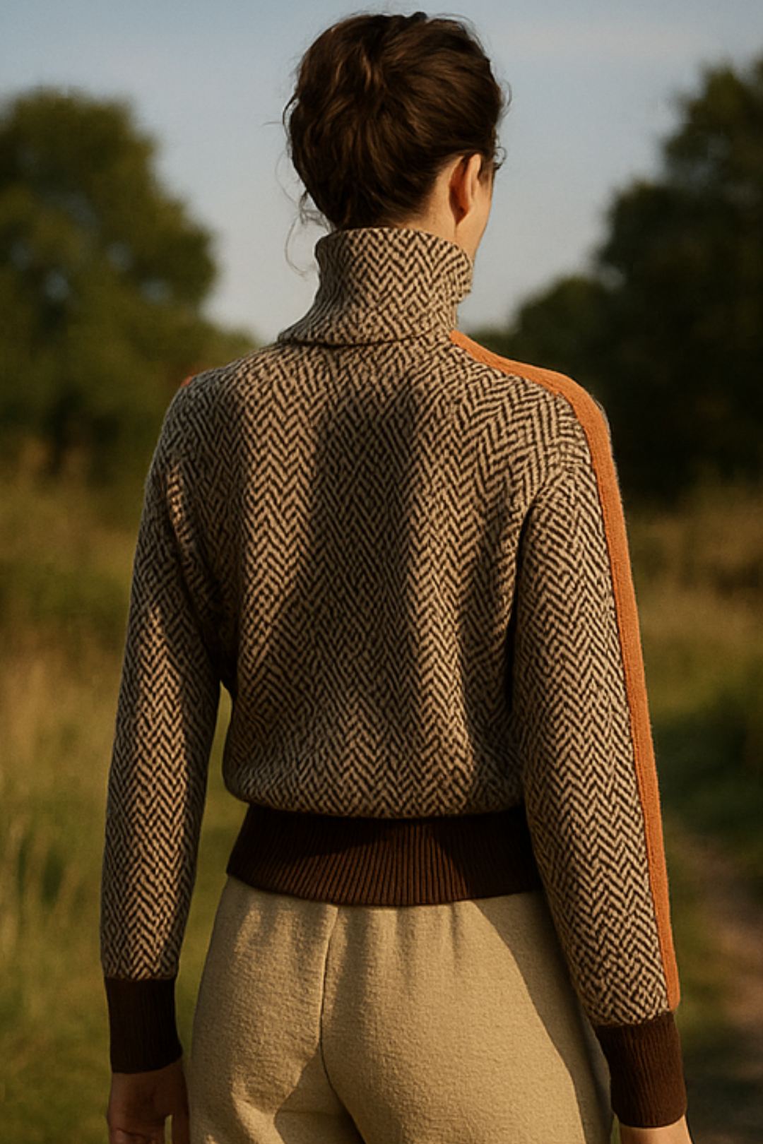 Marilou | Pullover mit Kontraststreifen