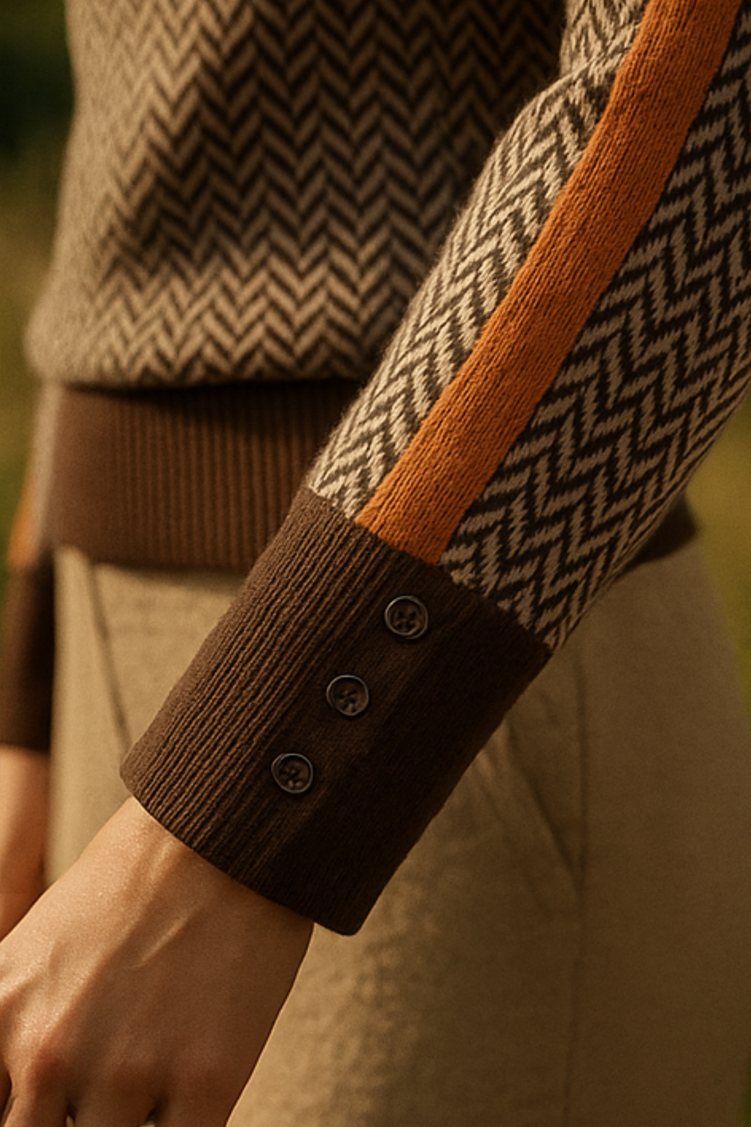 Marilou | Pullover mit Kontraststreifen